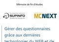 MCNSurvey : Gérer des questionnaires et mémoire de fin d'études SUPINFO